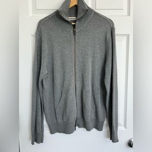 Men’s size medium gray express sweater.  Full zip.